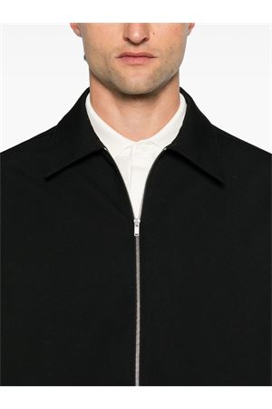 Giacca-camicia in gabardine di lana nero JIL SANDER | J22DL0249J40002001